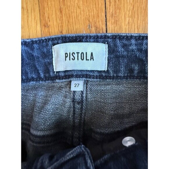 Pistola Lennon High Rise Crop Boot Cut Dark Wash Jeans Women's Size 27 - Picture 2 of 6